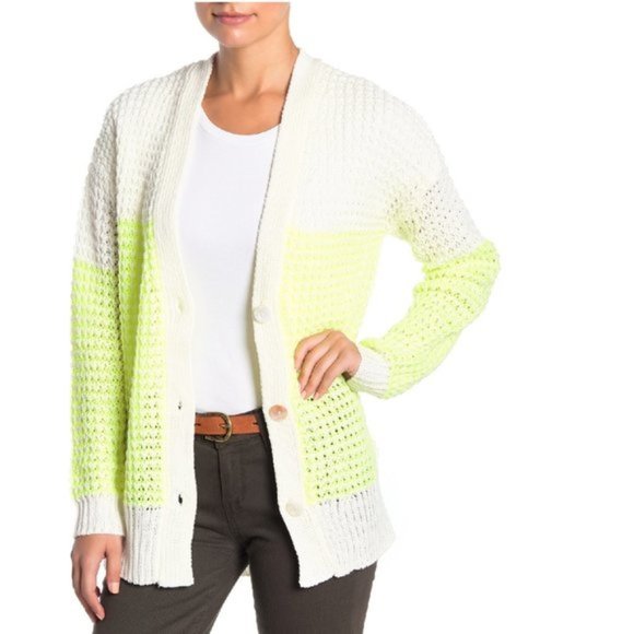 Lush Colorblock Cardigan - Picture 1 of 5